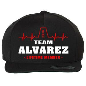 Team Alvarez lifetime member Proud Family Surname Alvarez Wool Snapback Cap