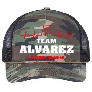 Team Alvarez lifetime member Proud Family Surname Alvarez Retro Rope Trucker Hat Cap