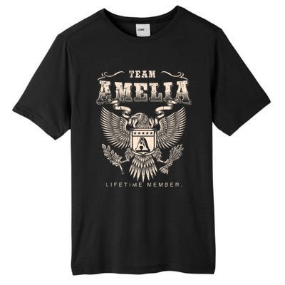 Team Amelia Lifetime Member Amelia Name Funny Gift Tall Fusion ChromaSoft Performance T-Shirt