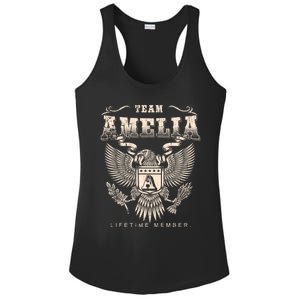 Team Amelia Lifetime Member Amelia Name Funny Gift Ladies PosiCharge Competitor Racerback Tank