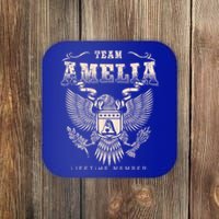 Team Amelia Lifetime Member Amelia Name Funny Gift Coaster