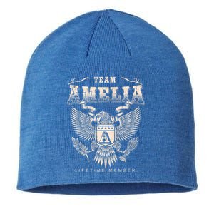 Team Amelia Lifetime Member Amelia Name Funny Gift Sustainable Beanie