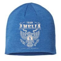 Team Amelia Lifetime Member Amelia Name Funny Gift Sustainable Beanie