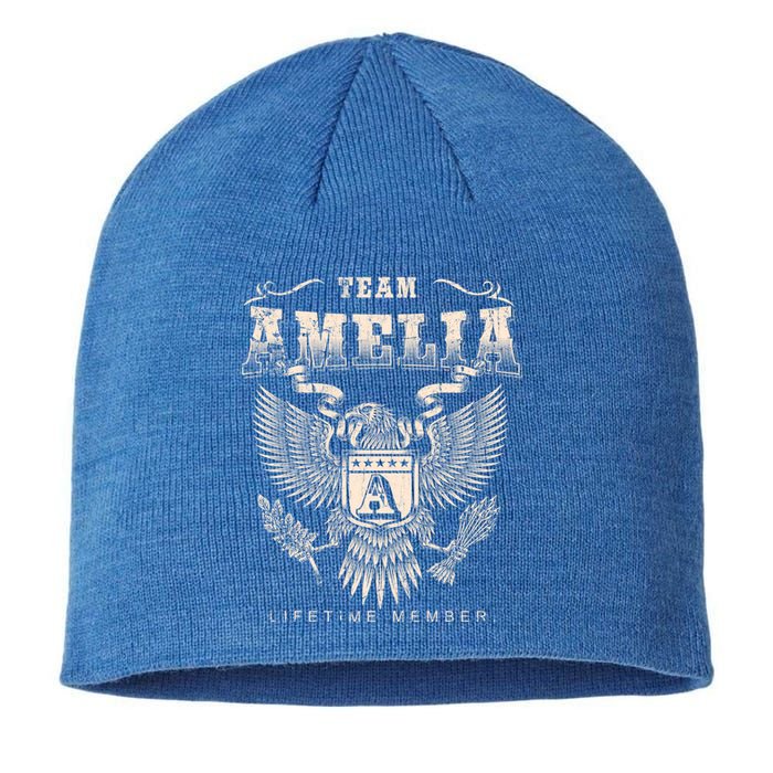 Team Amelia Lifetime Member Amelia Name Funny Gift Sustainable Beanie