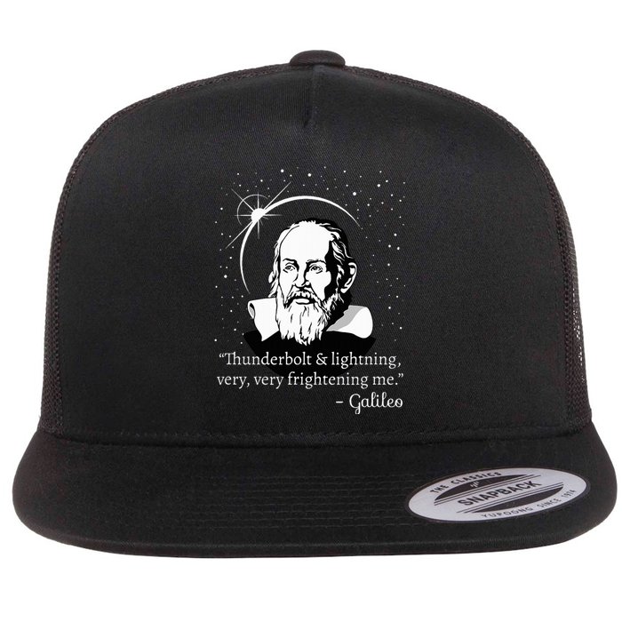 Thunderbolt And Lightning Galileo T Science Gift Flat Bill Trucker Hat