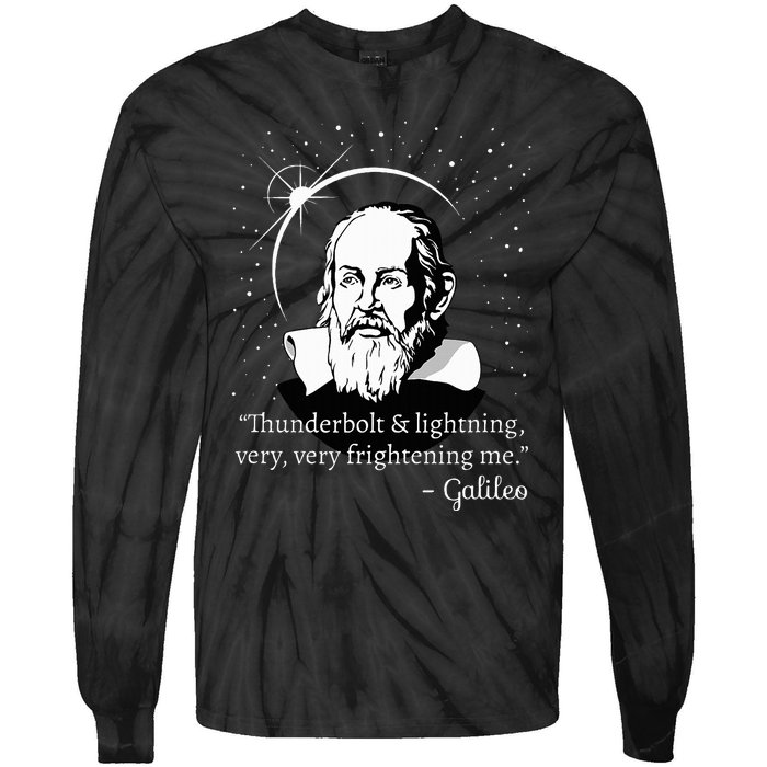 Thunderbolt And Lightning Galileo T Science Gift Tie-Dye Long Sleeve Shirt