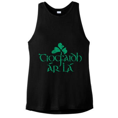 Tiocfaidh Ar La Vintage Ireland Irish Republican Cool Gift Ladies PosiCharge Tri-Blend Wicking Tank