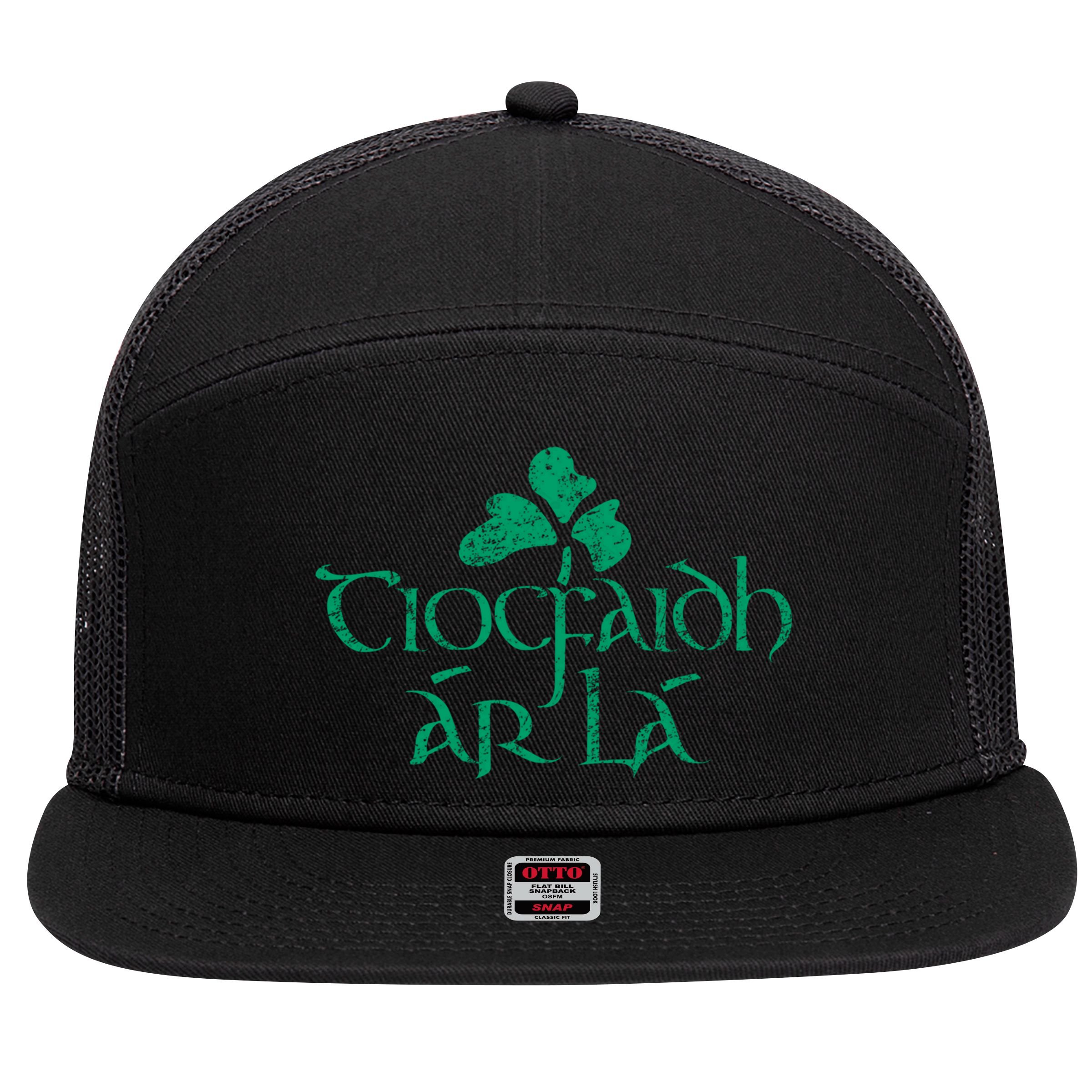 Tiocfaidh Ar La Vintage Ireland Irish Republican Cool Gift 7 Panel Mesh Trucker Snapback Hat