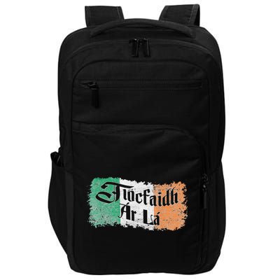 Tiocfaidh Ar La - Vintage Ireland Irish Flag Impact Tech Backpack