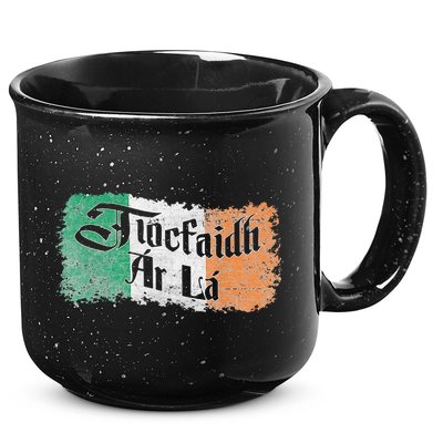 Tiocfaidh Ar La - Vintage Ireland Irish Flag 15oz Campfire Ceramic Mug
