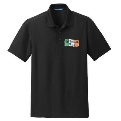 Tiocfaidh Ar La - Vintage Ireland Irish Flag Dry Zone Grid Polo