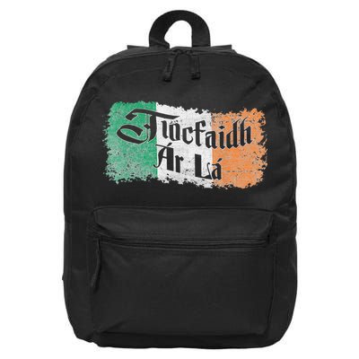 Tiocfaidh Ar La - Vintage Ireland Irish Flag 16 in Basic Backpack