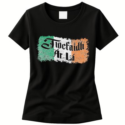 Tiocfaidh Ar La - Vintage Ireland Irish Flag Womens T-Shirt