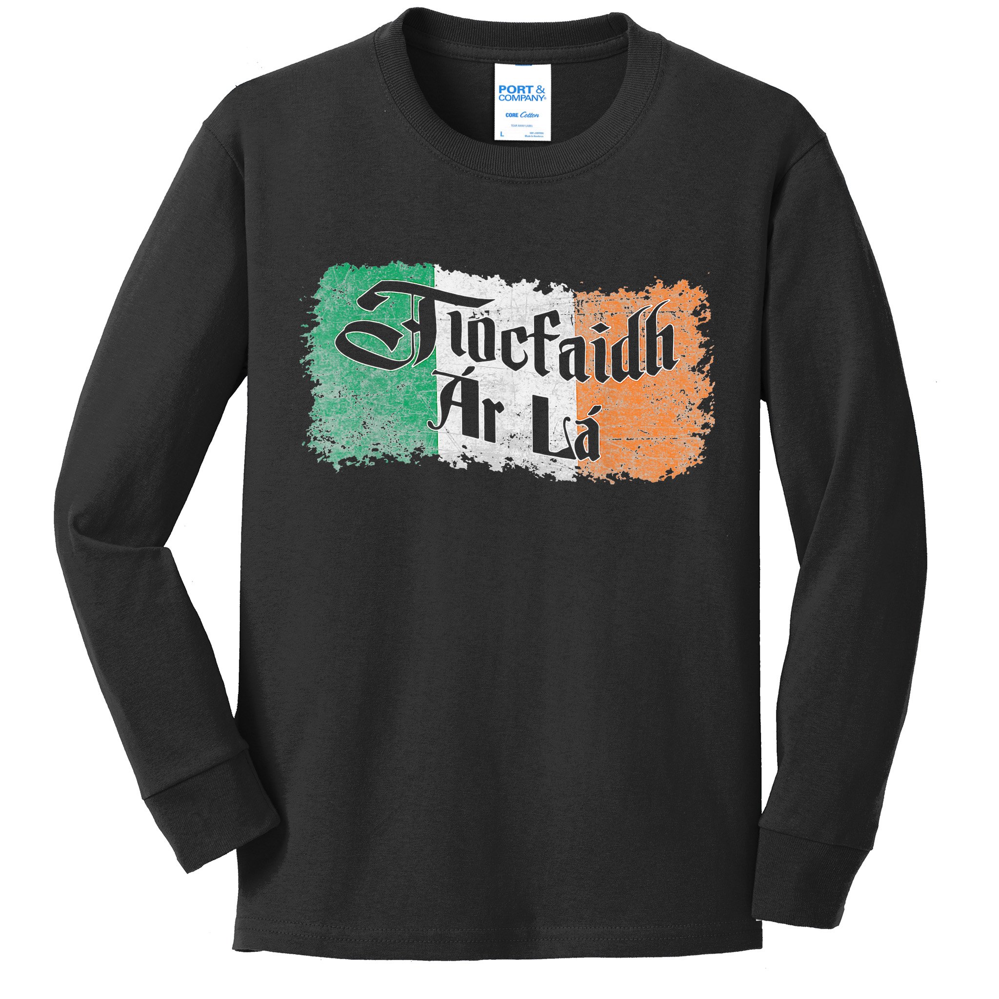 Tiocfaidh Ar La - Vintage Ireland Irish Flag Kids Long Sleeve Shirt