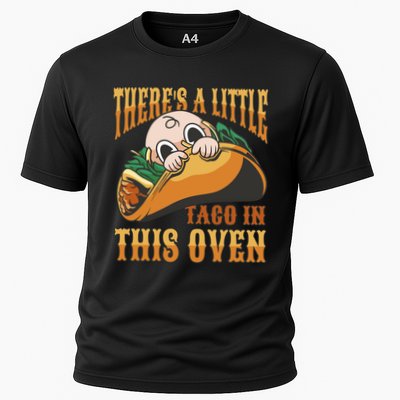 There's A Little Taco In This Oven Pregnancy Performance Shirt