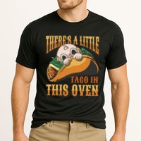There's A Little Taco In This Oven Pregnancy Cooling Performance Crew T-Shirt