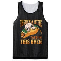 There's A Little Taco In This Oven Pregnancy Mesh Reversible Basketball Jersey Tank