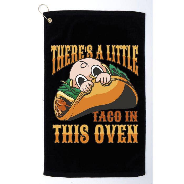 There's A Little Taco In This Oven Pregnancy Golf Towel