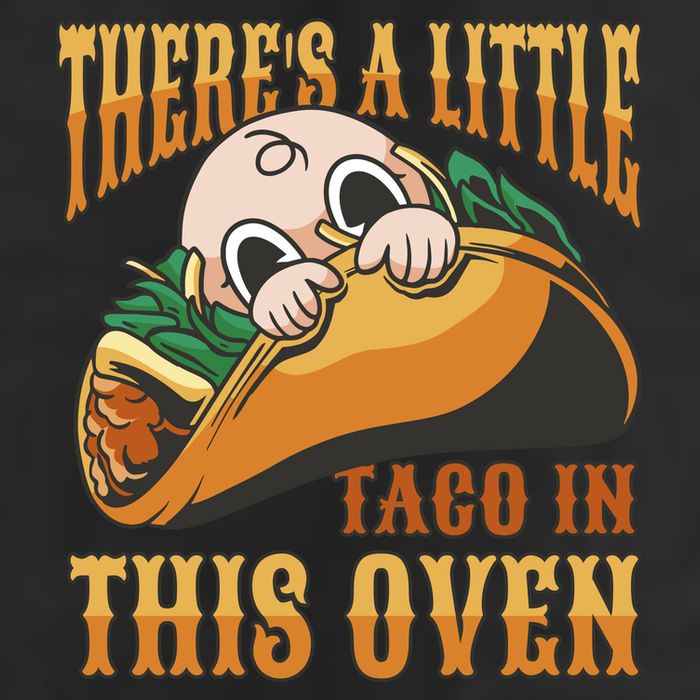 There's A Little Taco In This Oven Pregnancy Golf Towel