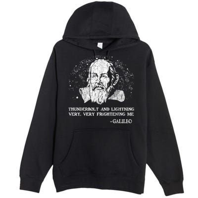 Thunderbolt And Lightning Galileo Retro Very Frightening Me Premium Pullover Hoodie
