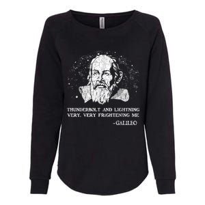 Thunderbolt And Lightning Galileo Retro Very Frightening Me Womens California Wash Sweatshirt