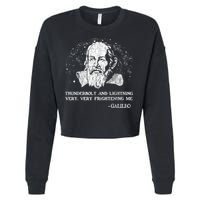 Thunderbolt And Lightning Galileo Retro Very Frightening Me Cropped Pullover Crew