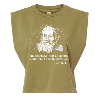 Thunderbolt And Lightning Galileo Retro Very Frightening Me Garment-Dyed Women's Muscle Tee