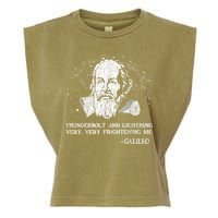 Thunderbolt And Lightning Galileo Retro Very Frightening Me Garment-Dyed Women's Muscle Tee