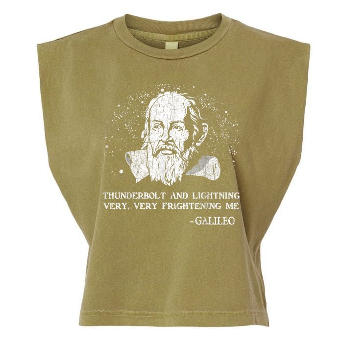 Thunderbolt And Lightning Galileo Retro Very Frightening Me Garment-Dyed Women's Muscle Tee