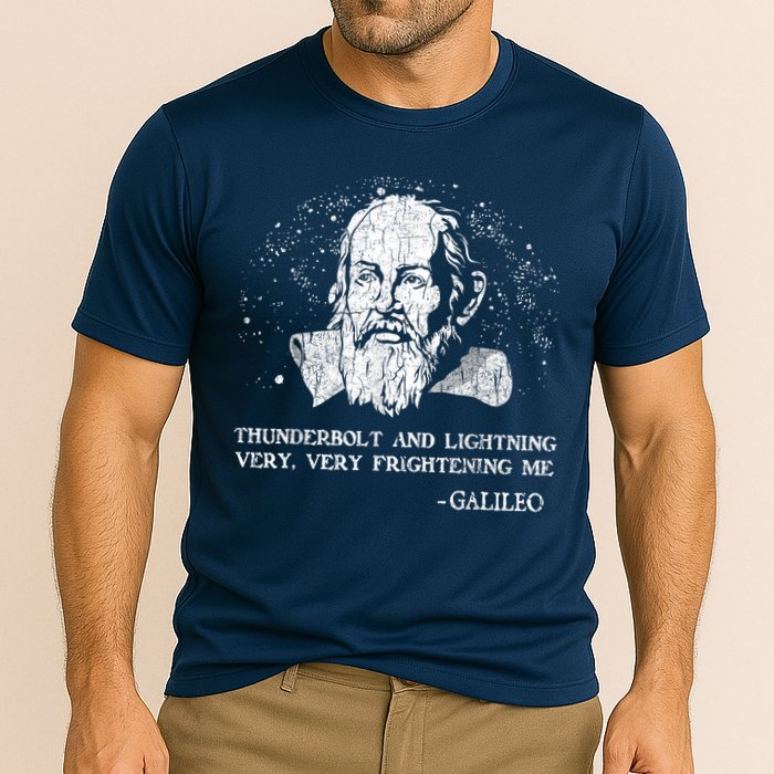 Thunderbolt And Lightning Galileo Retro Very Frightening Me Performance Shirt