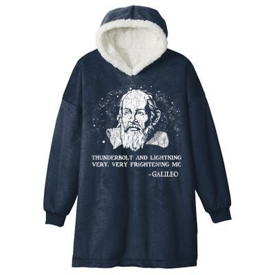 Thunderbolt And Lightning Galileo Retro Very Frightening Me Hooded Wearable Blanket