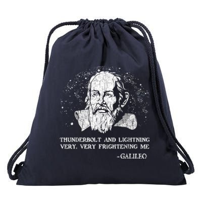 Thunderbolt And Lightning Galileo Retro Very Frightening Me Drawstring Bag