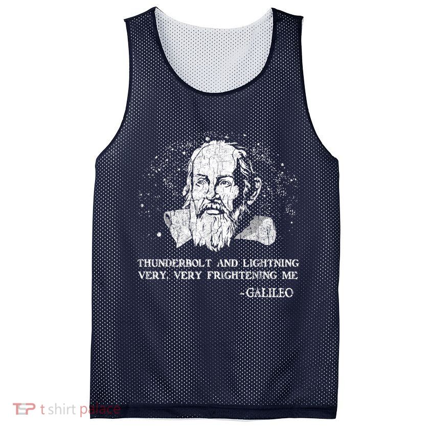 Thunderbolt And Lightning Galileo Retro Very Frightening Me Mesh Reversible Basketball Jersey Tank