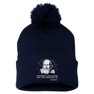 Thunderbolt And Lightning Galileo Retro Very Frightening Me Pom Pom 12in Knit Beanie