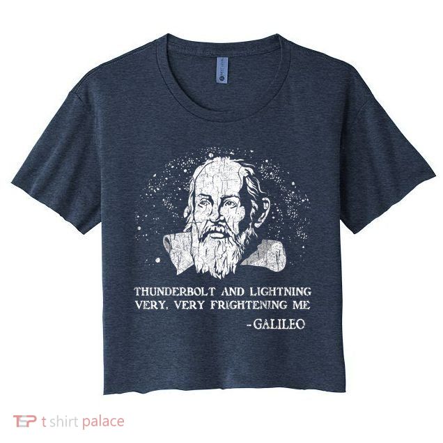 Thunderbolt And Lightning Galileo Retro Very Frightening Me Crop Top