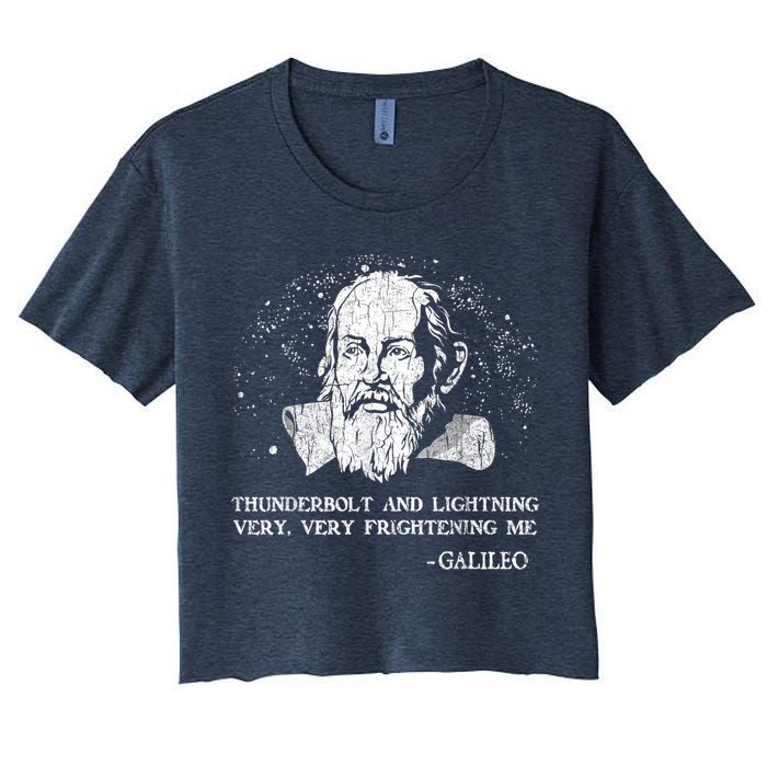 Thunderbolt And Lightning Galileo Retro Very Frightening Me Crop Top