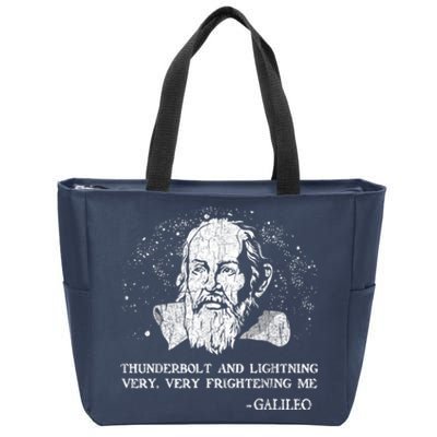 Thunderbolt And Lightning Galileo Retro Very Frightening Me Zip Tote Bag