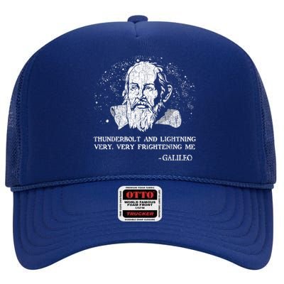 Thunderbolt And Lightning Galileo Retro Very Frightening Me High Crown Mesh Back Trucker Hat