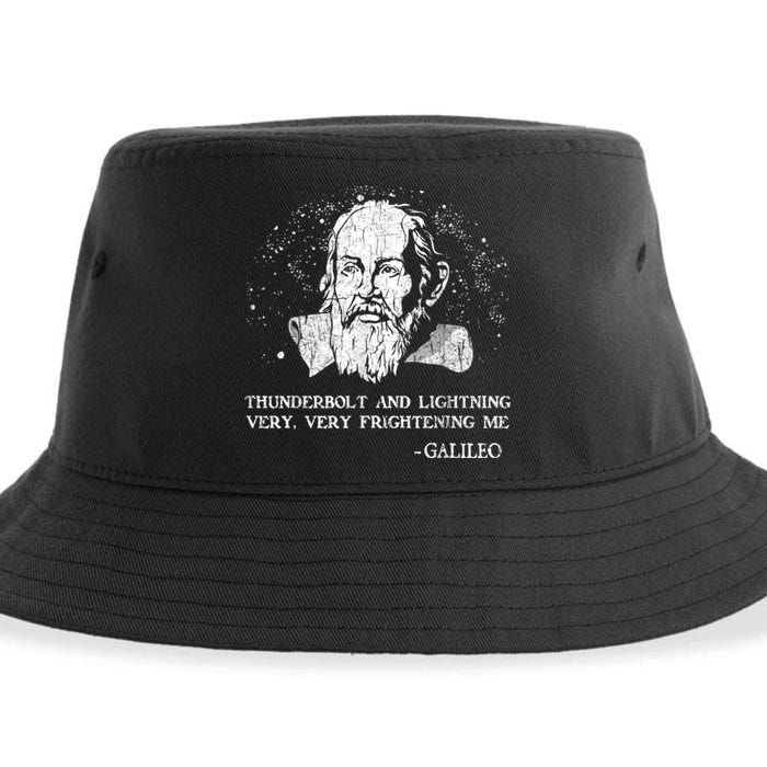 Thunderbolt And Lightning Galileo Retro Very Frightening Me Sustainable Bucket Hat