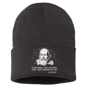 Thunderbolt And Lightning Galileo Retro Very Frightening Me Sustainable Knit Beanie