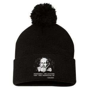 Thunderbolt And Lightning Galileo Retro Very Frightening Me Pom Pom 12in Knit Beanie