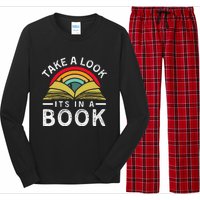 Take A Look ItS In A Book Long Sleeve Pajama Set