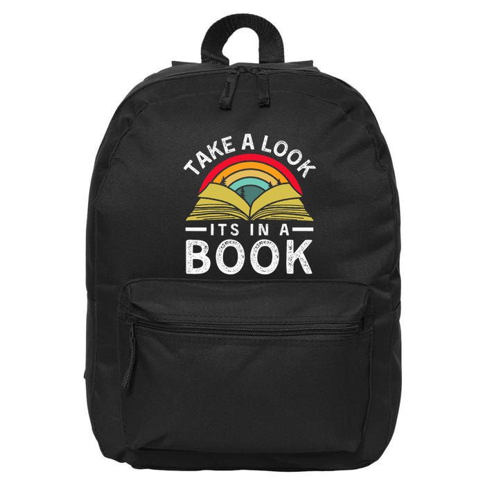 Take A Look ItS In A Book 16 in Basic Backpack