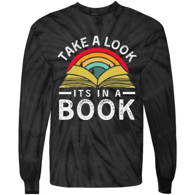 Take A Look ItS In A Book Tie-Dye Long Sleeve Shirt