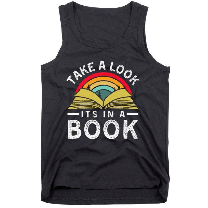 Take A Look ItS In A Book Tank Top