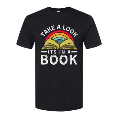 Take A Look ItS In A Book Softstyle CVC T-Shirt