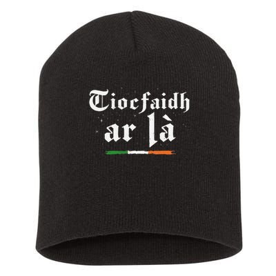 Tiocfaidh Ar La Irish Pride Gaelic Heritage Quote Short Acrylic Beanie