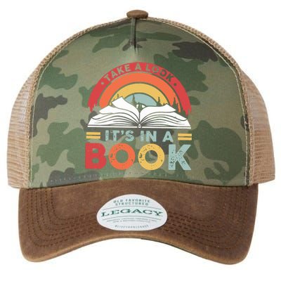 Take A Look Its In A Book Legacy Tie Dye Trucker Hat