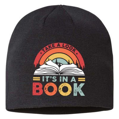 Take A Look Its In A Book Sustainable Beanie