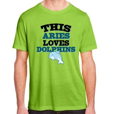 This Aries Loves Dolphins Adult ChromaSoft Performance T-Shirt